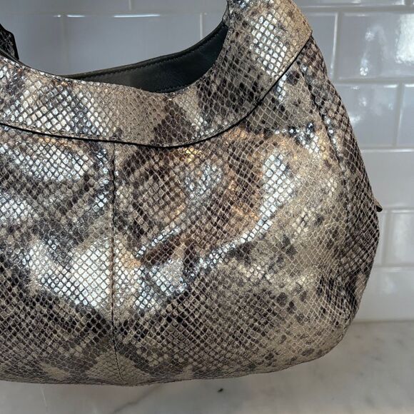 Coach Bag Purse Handbag Leather Snake Python Madison Maggie Hobo Shoulder Bag - Picture 8 of 16